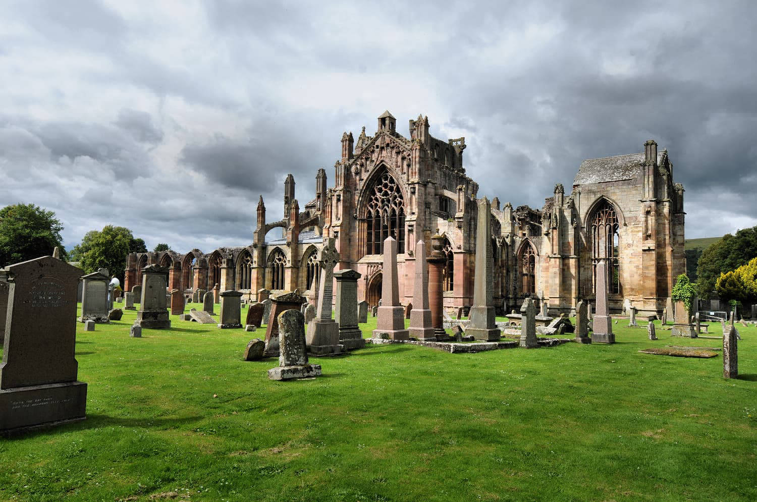 Écosse : abbaye de Melrose (photographie : Philippe Contal)