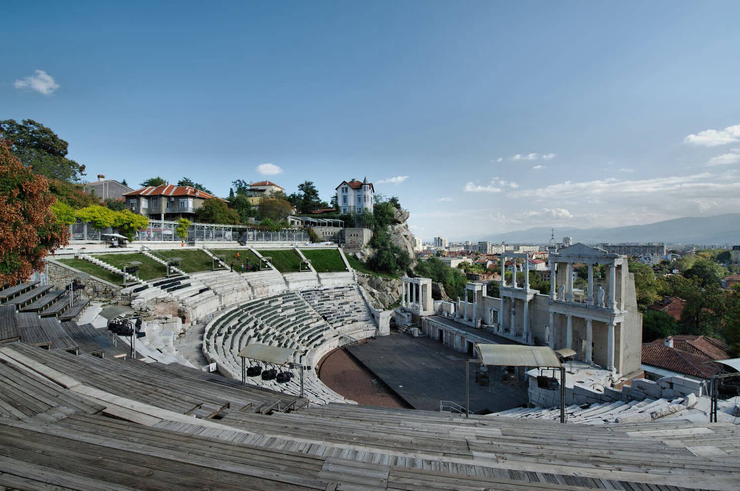 Bulgarie : amphithéâtre romain de Plovdiv (photographie : Philippe Contal)